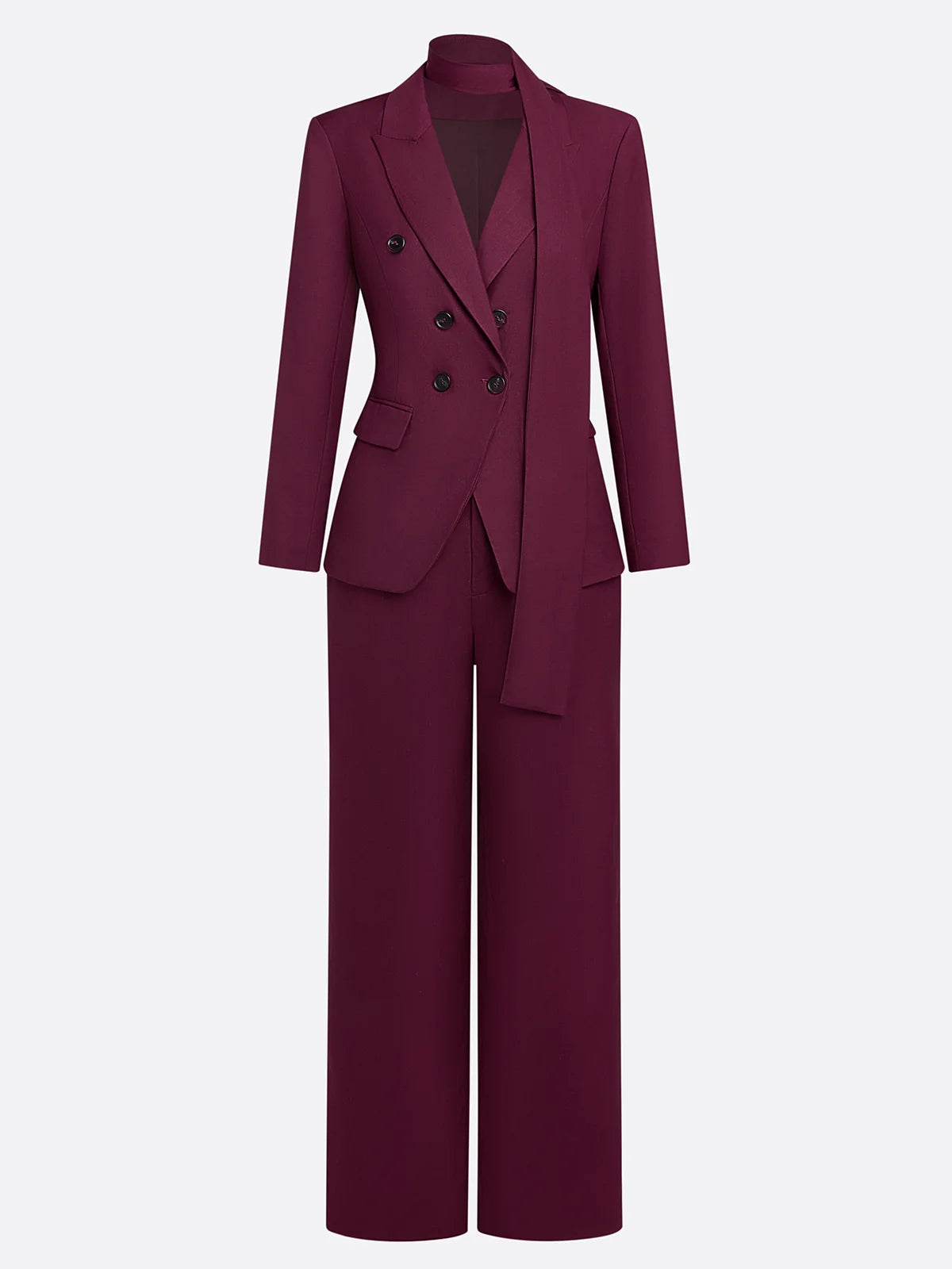 ✨ Tailleur Donna Elegante – Completo Giacca Doppiopetto e Pantalone