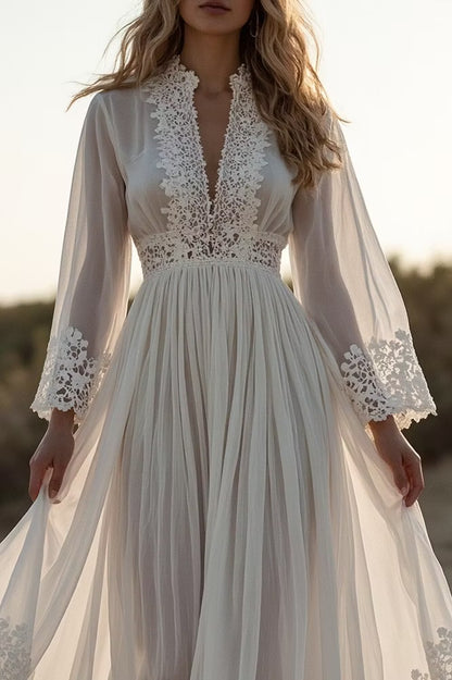 Abito Sofi in tulle e pizzo San gallo