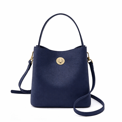 Borsa a tracolla a secchiello moda minimalista da donna