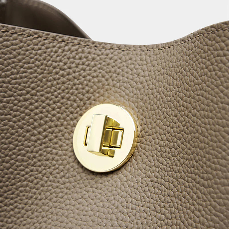 Borsa a tracolla a secchiello moda minimalista da donna