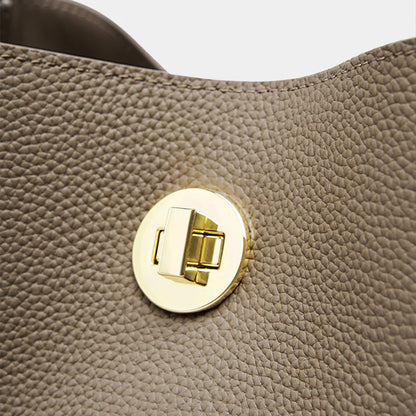 Borsa a tracolla a secchiello moda minimalista da donna