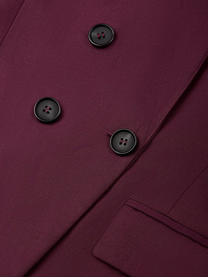 ✨ Tailleur Donna Elegante – Completo Giacca Doppiopetto e Pantalone