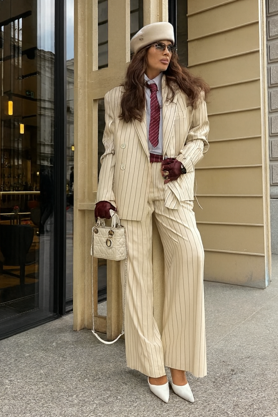 Tailleur gessato qualità Italiana Made in Italy 🇮🇹