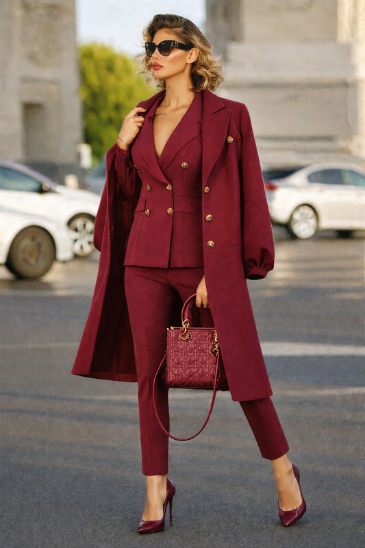 Coordinato Cappotto + Tailleur(Giacca e Pantalone)