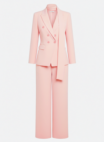 ✨ Tailleur Donna Elegante – Completo Giacca Doppiopetto e Pantalone