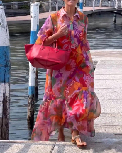 Abito Flowers Con Borsa in Omaggio